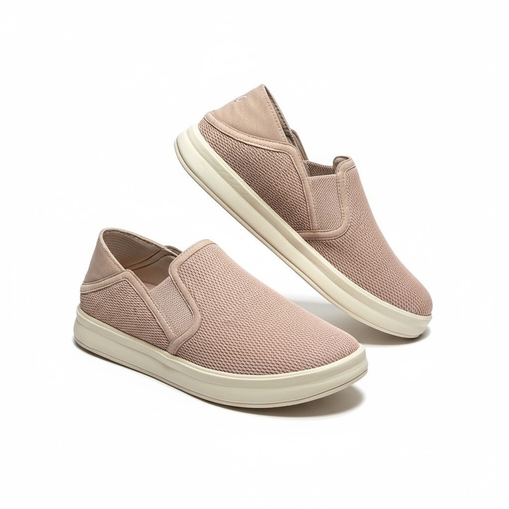 Olukai Ki'hele Women's Slip-On Sneakers Pink Canvas Size 7.5